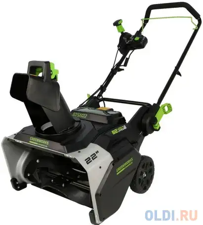 Снегоуборщик greenworks gd82stk5 c аккумуляторной батареи 5 а/ч и зу 2602507ub, фотография 1
