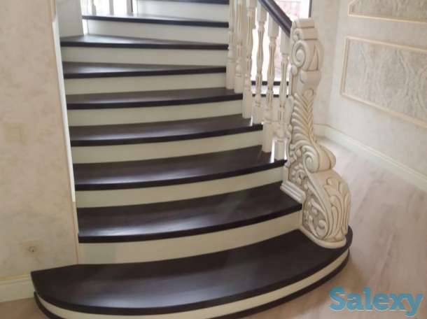 Лестница из массива дерева изготовление и / или установка, фотография 4