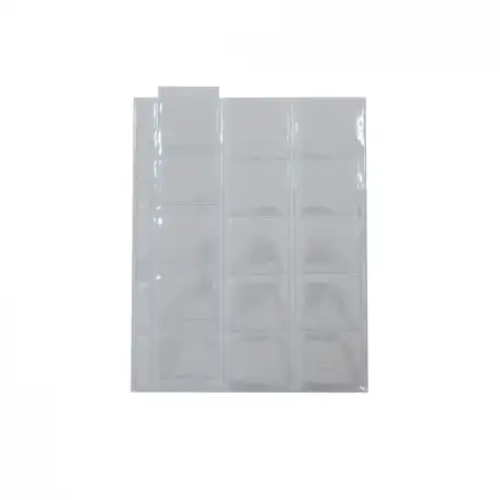 Лист для монет 200х250 мм., скользящий, на 15 ячеек, 48х48 мм. 5 шт., фотография 1