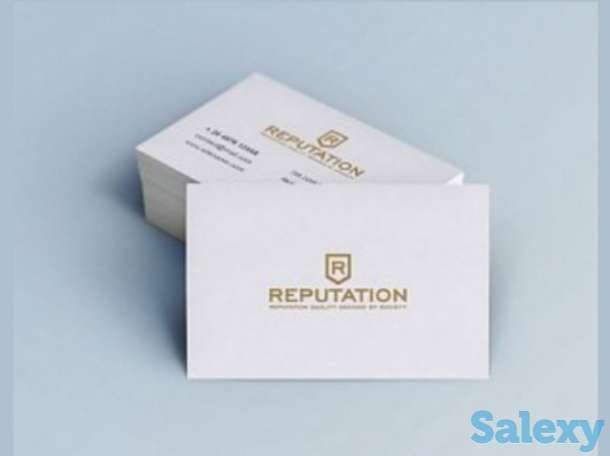 Визитки 2 сторонние 100-500 шт., фотография 1