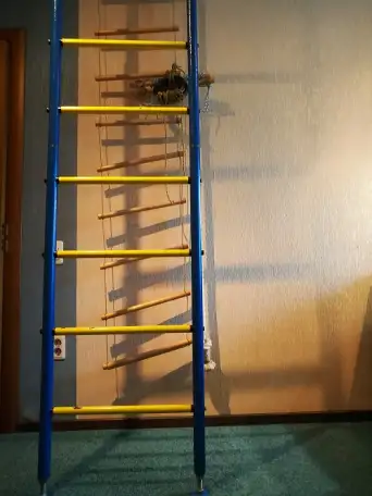 Стенка шведская гимнастическая металлическая, бу 1 год, в отличном состоянии, фотография 2