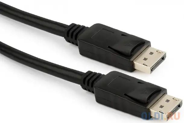 Кабель displayport 2м gembird cc-dp3-2m круглый черный, фотография 1