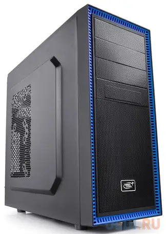 Корпус atx deepcool tesseract bf без бп чёрный dp-ccatx-tsrbfbk, фотография 1