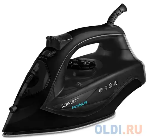 Утюг scarlett sc-si30k46 2200вт чёрный, фотография 1