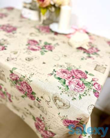 Винтажная итальянская скатерть Лэттера с тефлоновым покрытием, фотография 1