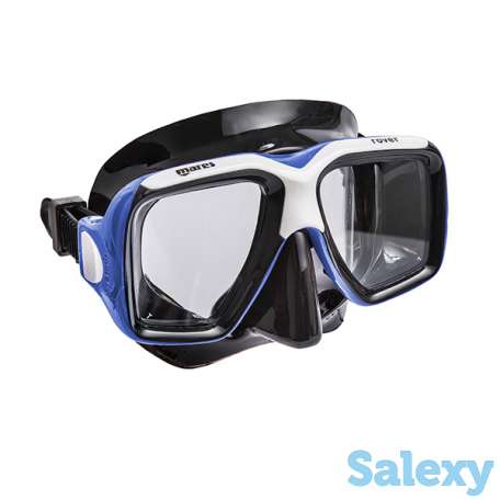 Маска для плавания mares rover, для взрослых - ц.об.черный, ц.р.сине-белый, фотография 2