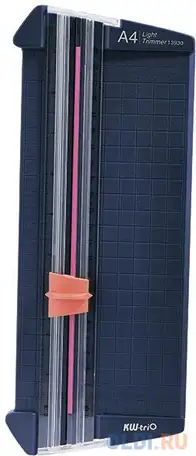 Резак дисковый kw-trio 13830blue a4/6лист./230мм/ручн.прижим, фотография 1