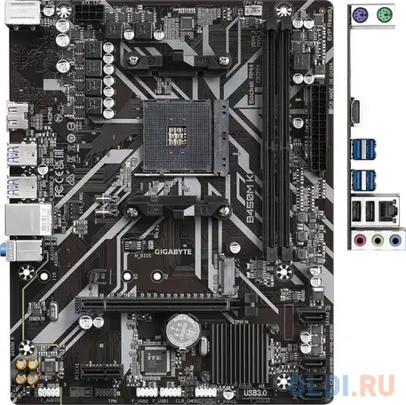 Материнская плата gigabyte b450m k, фотография 1