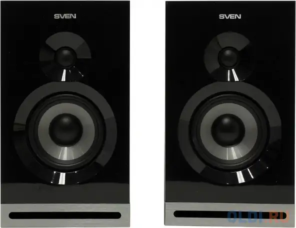 Колонки sven sps-705 черные чёрный, 2.0, мощность 2x20 вт(rms), bluetooth, фотография 1