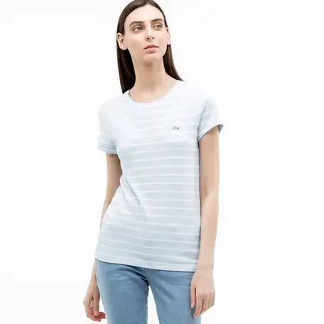 Женская футболка lacoste slim fit, фотография 1