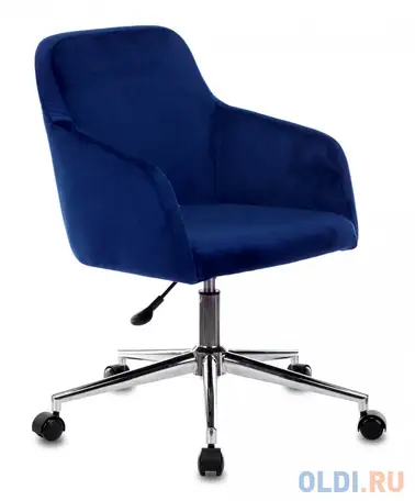 Кресло бюрократ ch-380sl сапфировый italia 17 крестовина металл хром, фотография 1