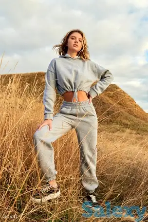 Серый трикотажный костюм на флисе, фотография 1