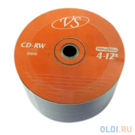 Диски vs cd-rw 700mb 12x bulk/50, фотография 1