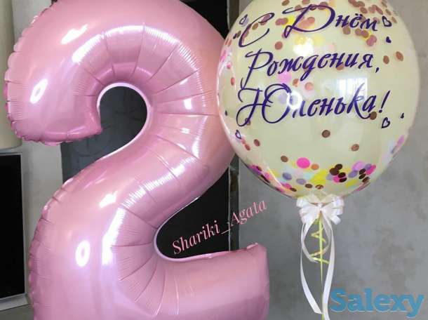Оформление шарами, гелиевые шары, фигуры, фотография 5