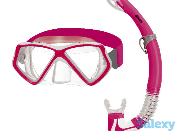 Набор для плавания (маска и трубка) mares pirate neon, цв.розовый,  -, фотография 1