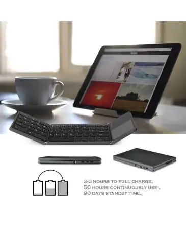 Складная беспроводная клавиатура с тачпадом, фотография 2