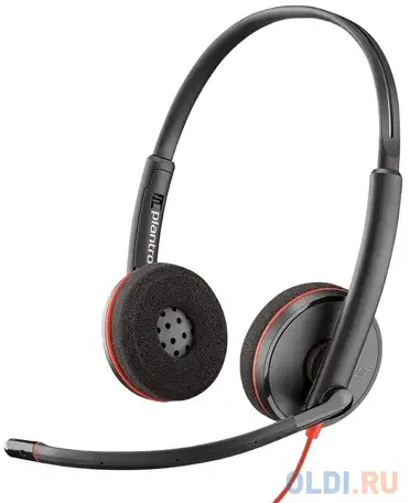 Гарнитура plantronics blackwire c3220 черный, фотография 1