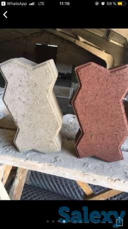 Брусчатка(тротуарная плитка), поребрик, вибропрессованная, газоблок, фотография 2