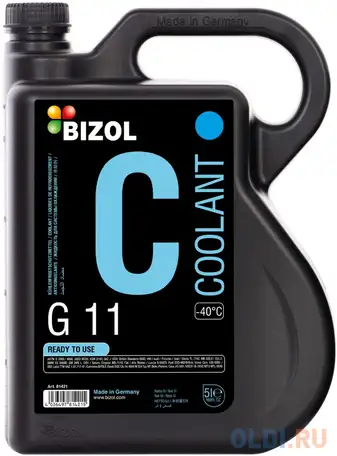 81421 bizol антифриз coolant g11(-40) (5л), фотография 1