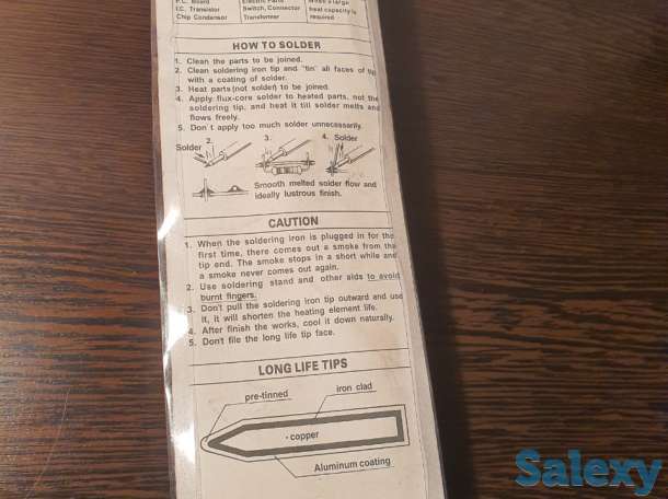 Паяльник 220V, 30 Watt электропаяльник, фотография 4