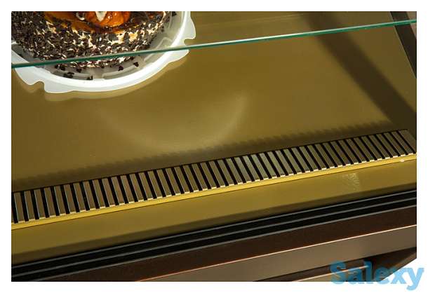 Витрина кондитерская Carboma KC70 VM 1,3-1 Light, шоколад / золото), фотография 5