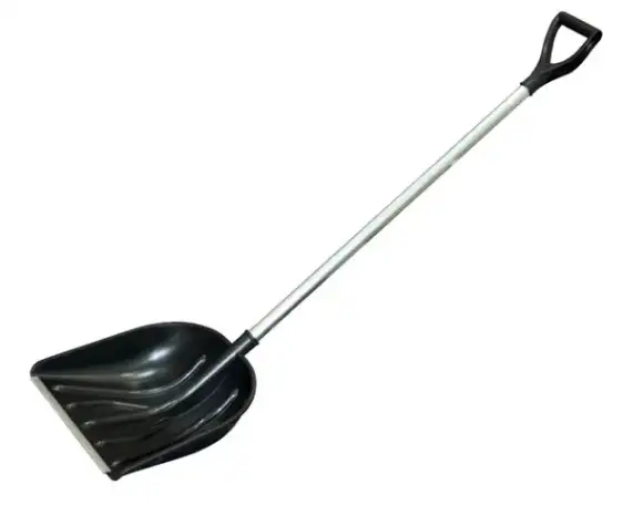 Лопата пластиковая для уборки снега с черенком, фотография 1