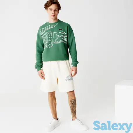 Мужские шорты lacoste из органического хлопка с флисом, фотография 1