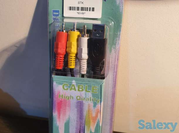 Кабель шнур USB 3 три тюльпана 3 RCA провод, фотография 2