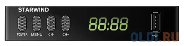 Ресивер dvb-t2 starwind ct-220 черный, фотография 1