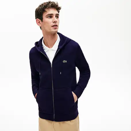 Мужская флисовая  толстовка lacoste regular fit, фотография 1