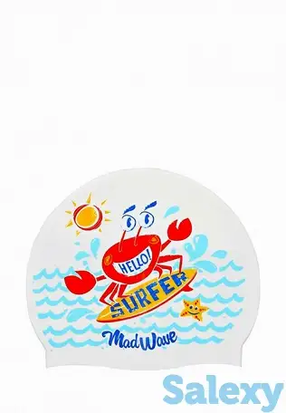 Шапочка для плавания madwave, фотография 1