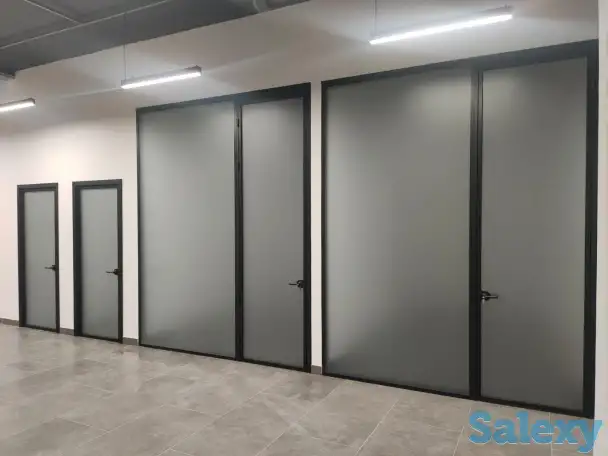 Офисные перегородки, перила, тонировка и ролл шторы, фотография 1