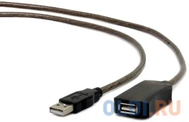 Кабель удлинитель usb 2.0 активный cablexpert, am/af, 15м, uae-01-15m, фотография 1