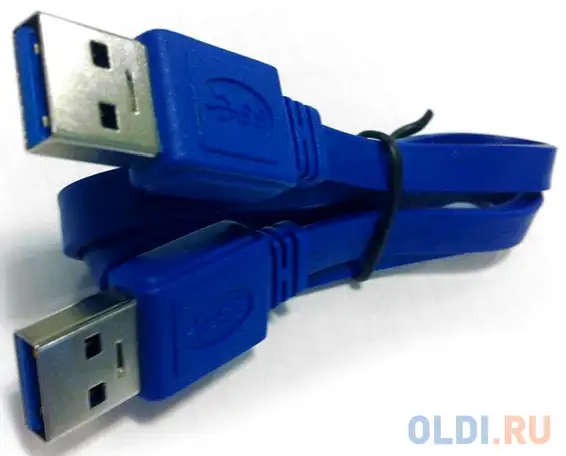 Кабель соединительный usb 3.0 am-am 1.0м gembird экранированный синий ccp-usb3-amam-1m, фотография 1