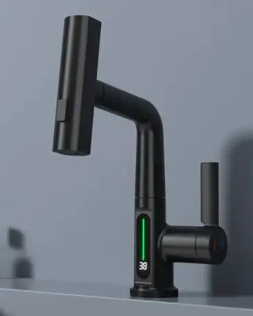 Смеситель с дисплеем выдвижной, фотография 7