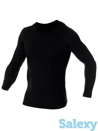 Термокофта brubeck men comfort wool black, фотография 18