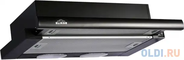 Вытяжка встраиваемая elikor интегра 60п-400-в2л черный, фотография 1