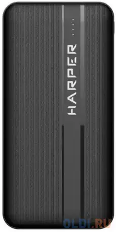Внешний аккумулятор power bank 10000 мач harper pb-10006 черный, фотография 1