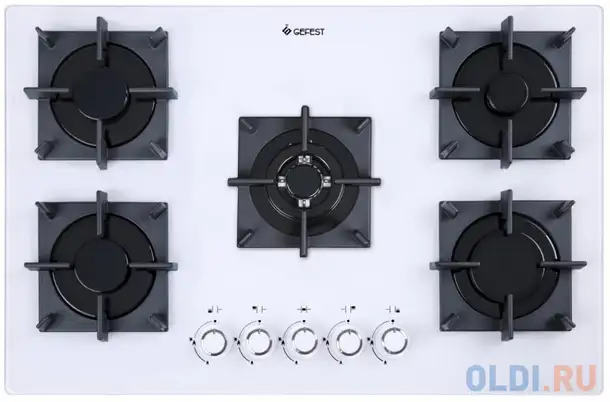 Варочная панель газовая gefest сг сн 2340 к32 белый, фотография 1