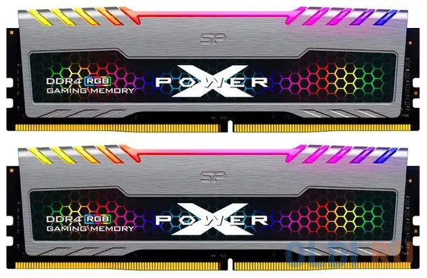 Оперативная память для компьютера silicon power xpower turbine rgb dimm 16gb, фотография 1