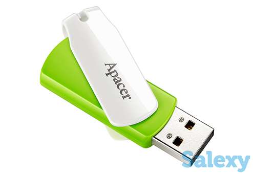 Флеш накопитель apacer ah335 16gb usb 2.0 (ap16gah335g-1). зеленый, фотография 2
