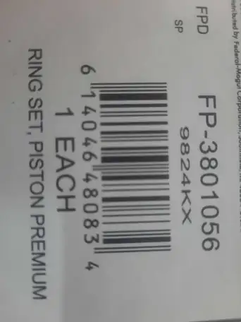 Поршневые кольца 3801056 для SD23, фотография 2