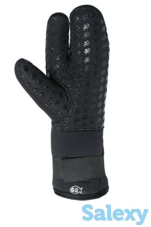 Рукавицы для подводной охоты неопреновые трехпалые scorpena d 8мм, фотография 2