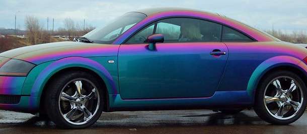 Глянцевая хамелеоновая пленка на авто, фотография 2