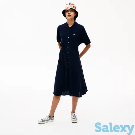 Женское платье-поло lacoste с поясом, фотография 1