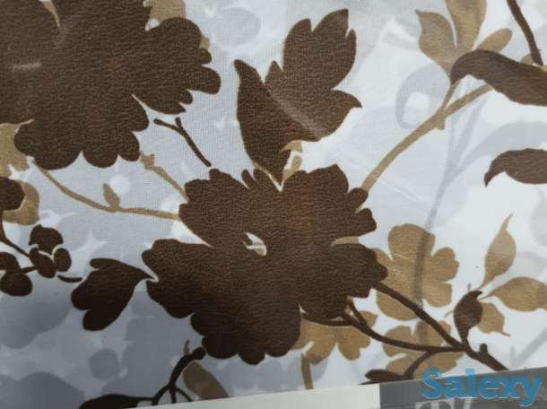 Шторка для ванны, турецкая, с природой и листьями, фотография 3