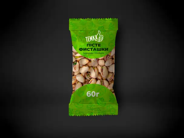 Жаренные солёные фисташки премиум Темка 60гр, фотография 1