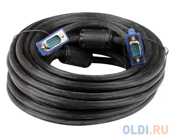 Кабель монитор-svga card (15m-15m) 10м 2 фильтра vcom  vvg6448-10m, фотография 1