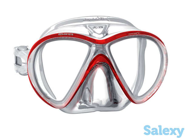 Маска для плавания mares x-vu sunrise, для широких лиц - ц.об.прозрачно-белый, ц.р.бело-серебристый, фотография 1