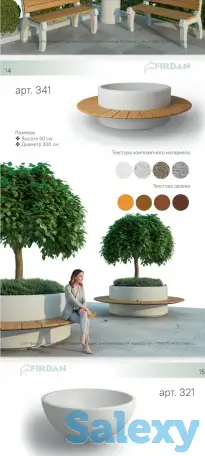 Скамьи,Урны,Вазоны из компазитного мрамора от завода производителя, фотография 8